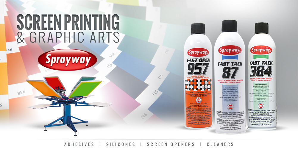 Sprayway screenprinting and graphic arts products